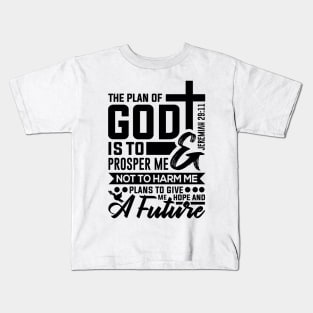 Christian Bible Verse Jeremiah 29:11 Personalised Kids T-Shirt